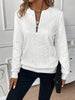 Carina™ | Stylish top with zip fastening - White / S