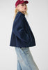Selene™ - Classic short coat for women - Navy blue / XS