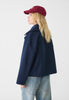 Selene™ - Classic short coat for women - Navy blue / XS
