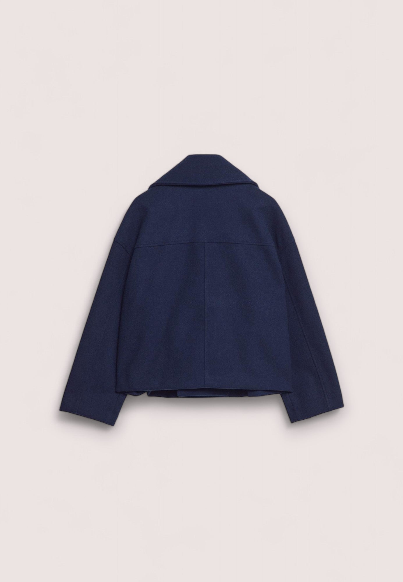Selene™ - Classic short coat for women - Navy blue / XS