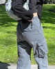 Freya™ | Fashionable cargo trousers - BLUE / S