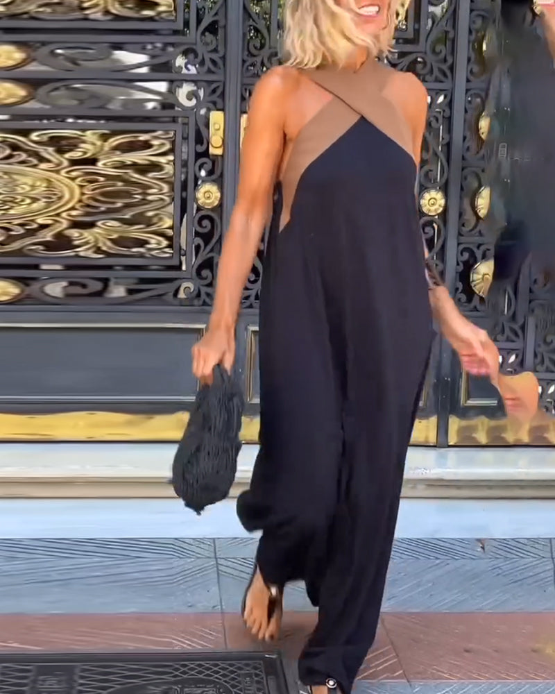 Mandie | Backless Dress with Cross-Design