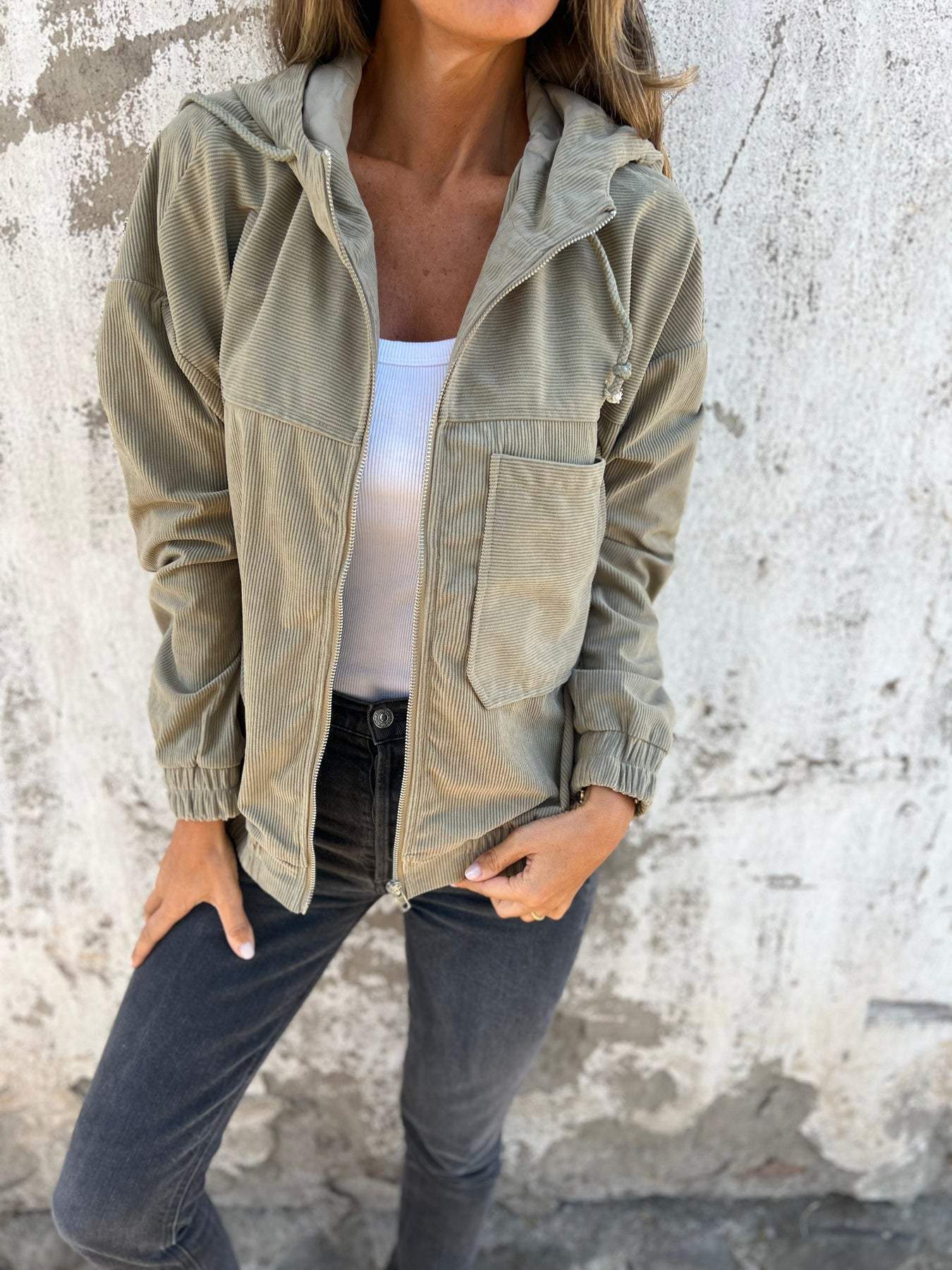 Felice™ | Comfort hooded jacket - Green / S