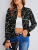 Evalaine™ | Geometric zip jacket for women - Black (almost sold out) / S