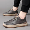 flexer™ | Orthopaedic leather sneakers - Brown / 35