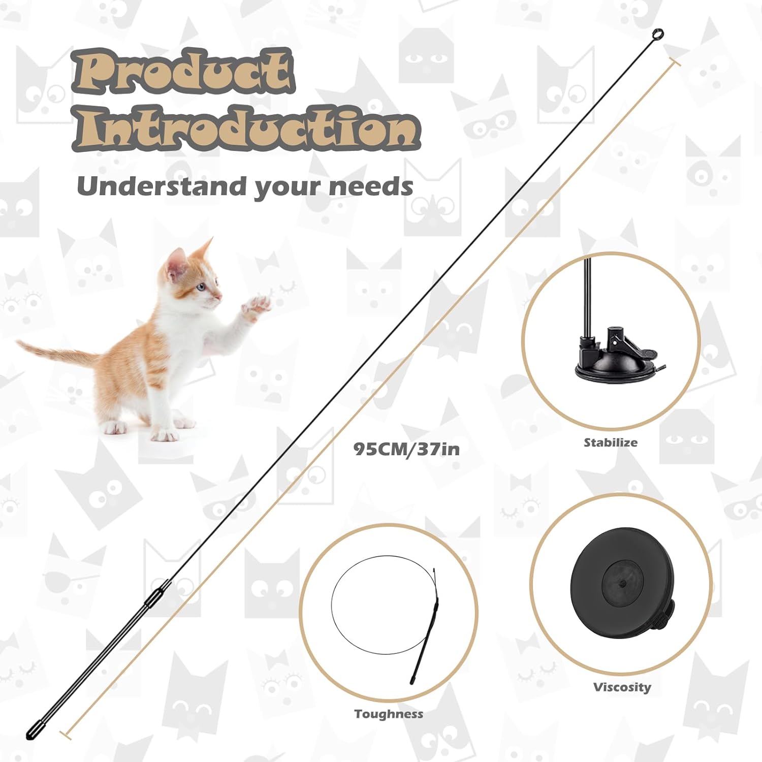 VivaVeder™ | Interactive cat toy natural bird feather | 50% OFF TODAY! - White