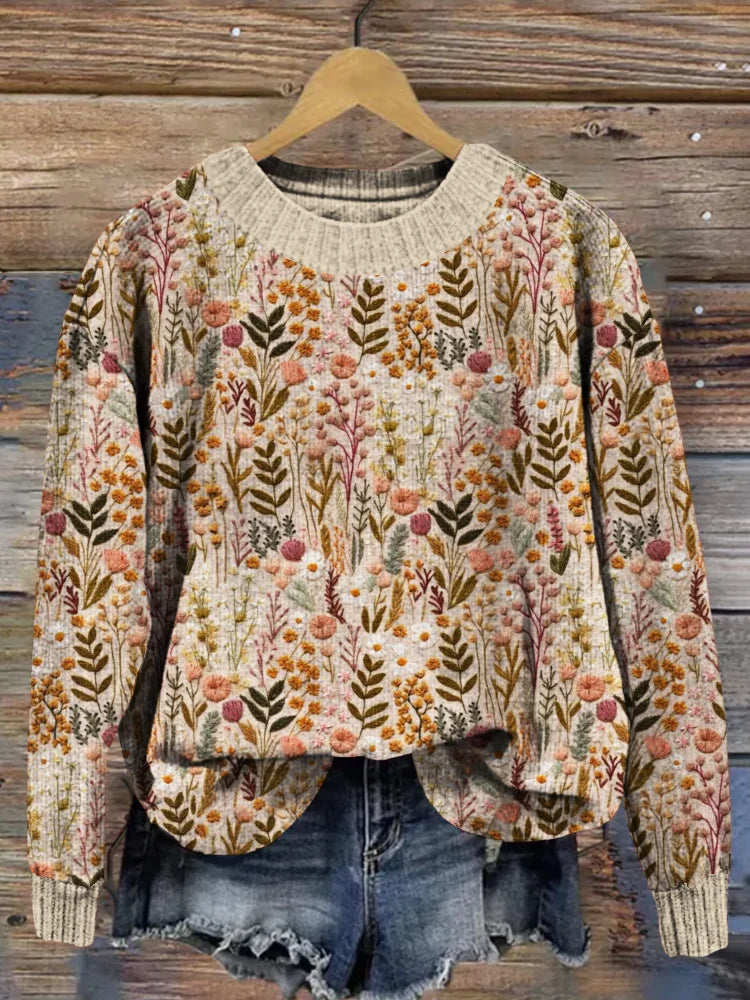 Lola™ | Comfortable floral jumper - kleding - S