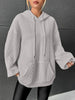 Malina™ | Cosy hoodie with drawstring - Grey / M