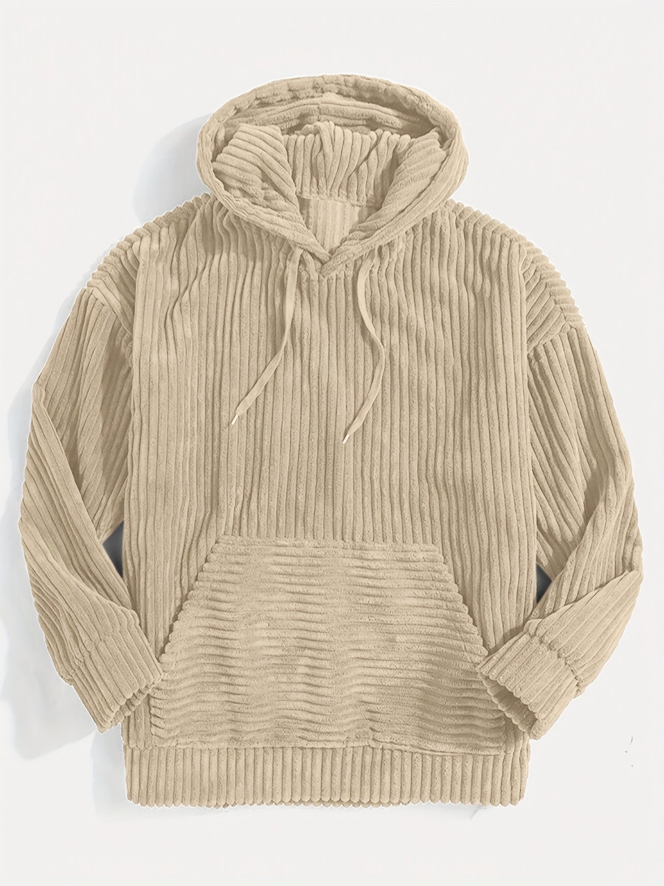 BRAM | PULLOVER WITH CORD HOOD - Beige / S