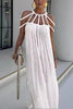 Heidi | Modern Maxi Dress with Draping and Braids