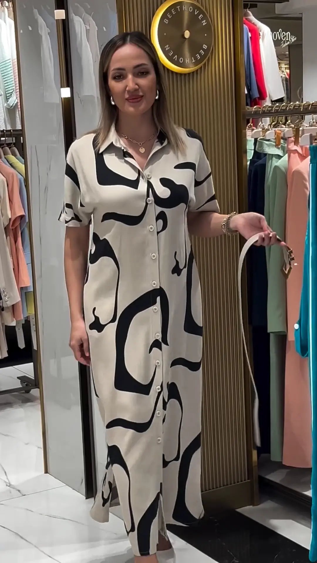 Marceline™ | Elegant Patterned Dress for Women