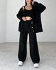 Isabella | three-piece knitting set - Black / S