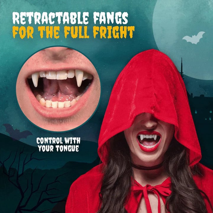 VampiWeen™ | Retractable Halloween vampire teeth | HALLOWEENDEAL! - 1 pc.