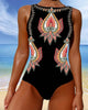 Jazz | Paisley Sleeveless One-Piece Swimsuit
