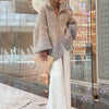 MaraKnit™ | Cardigan with glitter sequins - beige / M