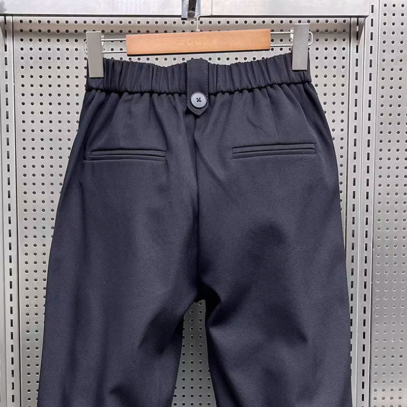 Fynn | Black pleated harem trousers - men pants - Black / M