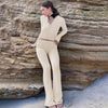 Olivia | Knitted hoodie set with zip