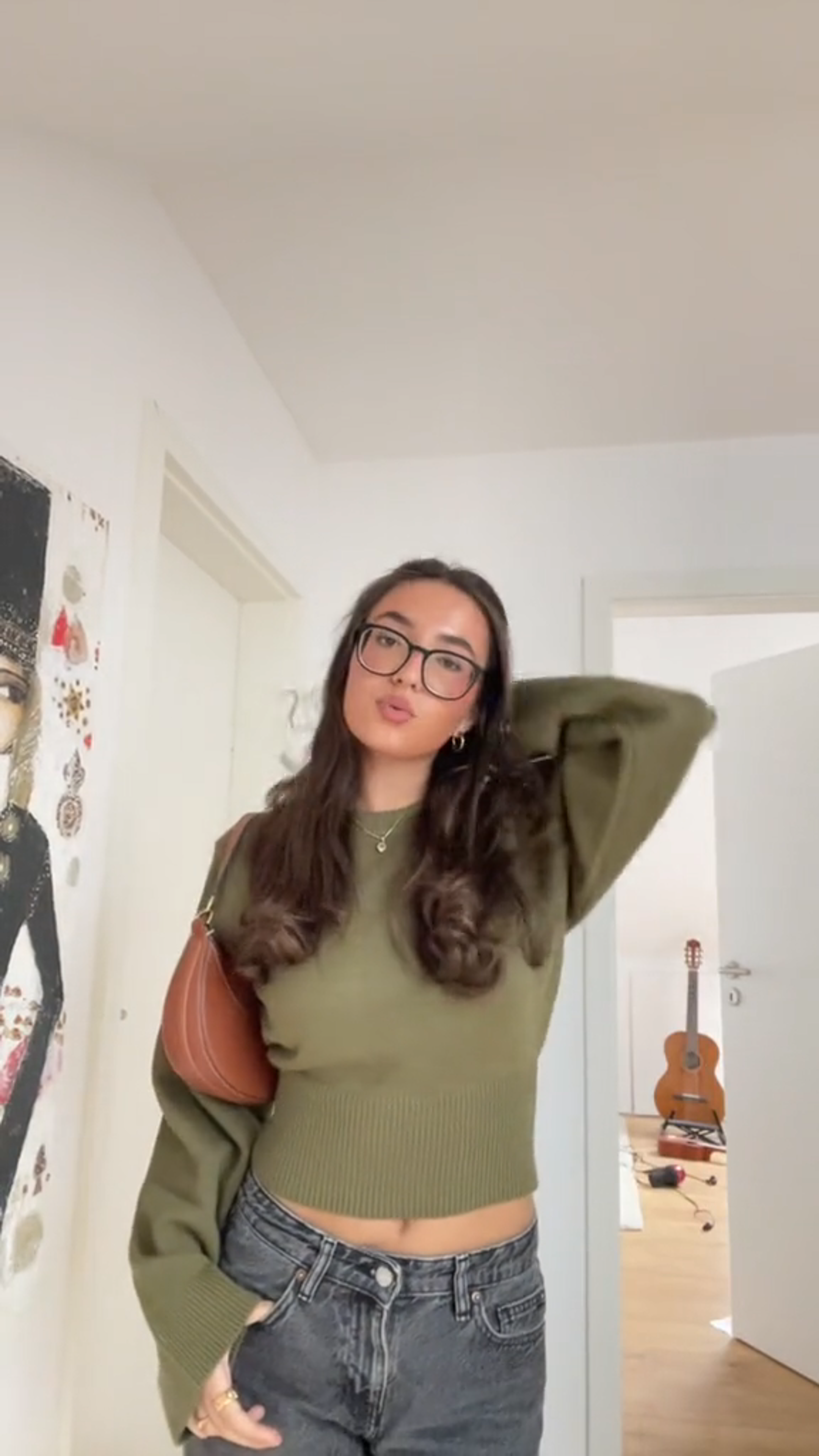 Greta | Modern ladies jumper - S / Green
