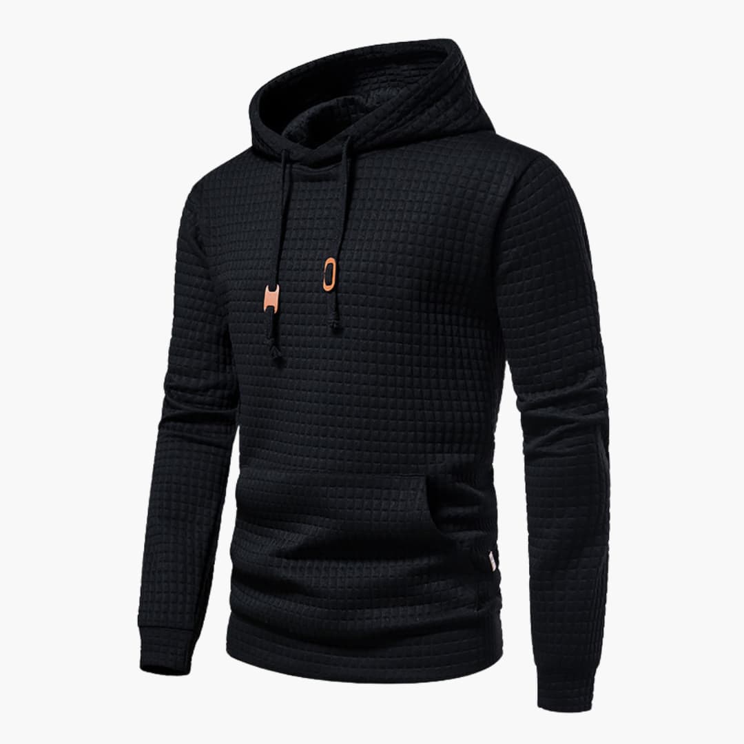 Walter| Quilted hoodie - Black / S