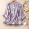 Nerry | Elegant Blouse with Delicate Embroidery Details
