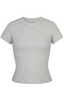 Hanna™ | Soft cotton jersey set - Light grey / XS / Short sleeve