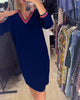 Elisa | Elegant V-neck dress with pockets