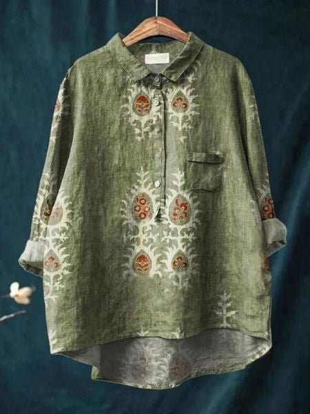 Mavee | Airy Blouse with Floral Pattern
