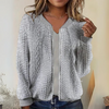 Yvette™ | Comfortable zip jacket for women - Grey / S