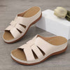Freya | Orthopedic Leather Slippers with Open Toes