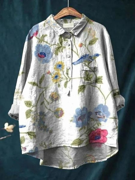 Mavee | Airy Blouse with Floral Pattern