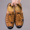 Ethan™ | Aviator Leather Sandals with Wrapped Toe