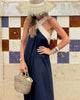 Mandie | Backless Dress with Cross-Design