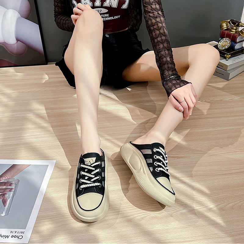 SnugFeet™ - Women's half slippers with closed toe area