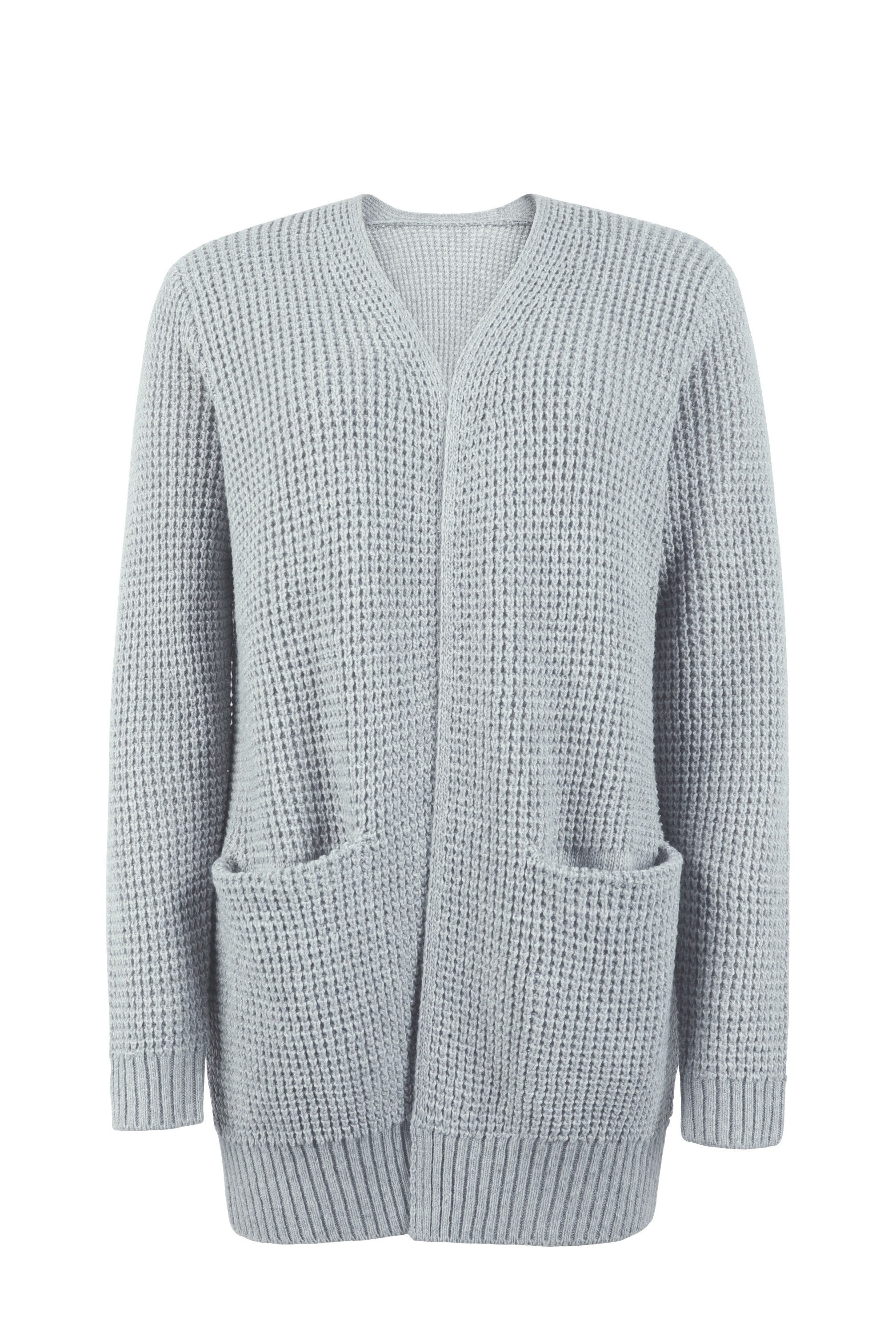 Malia™ - Stylish knitted jumper - Grey / S