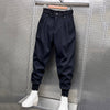 Fynn | Black pleated harem trousers - men pants - Black / M