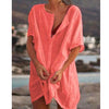 Joey | Simple Long Shirt in Cotton and Linen for Women