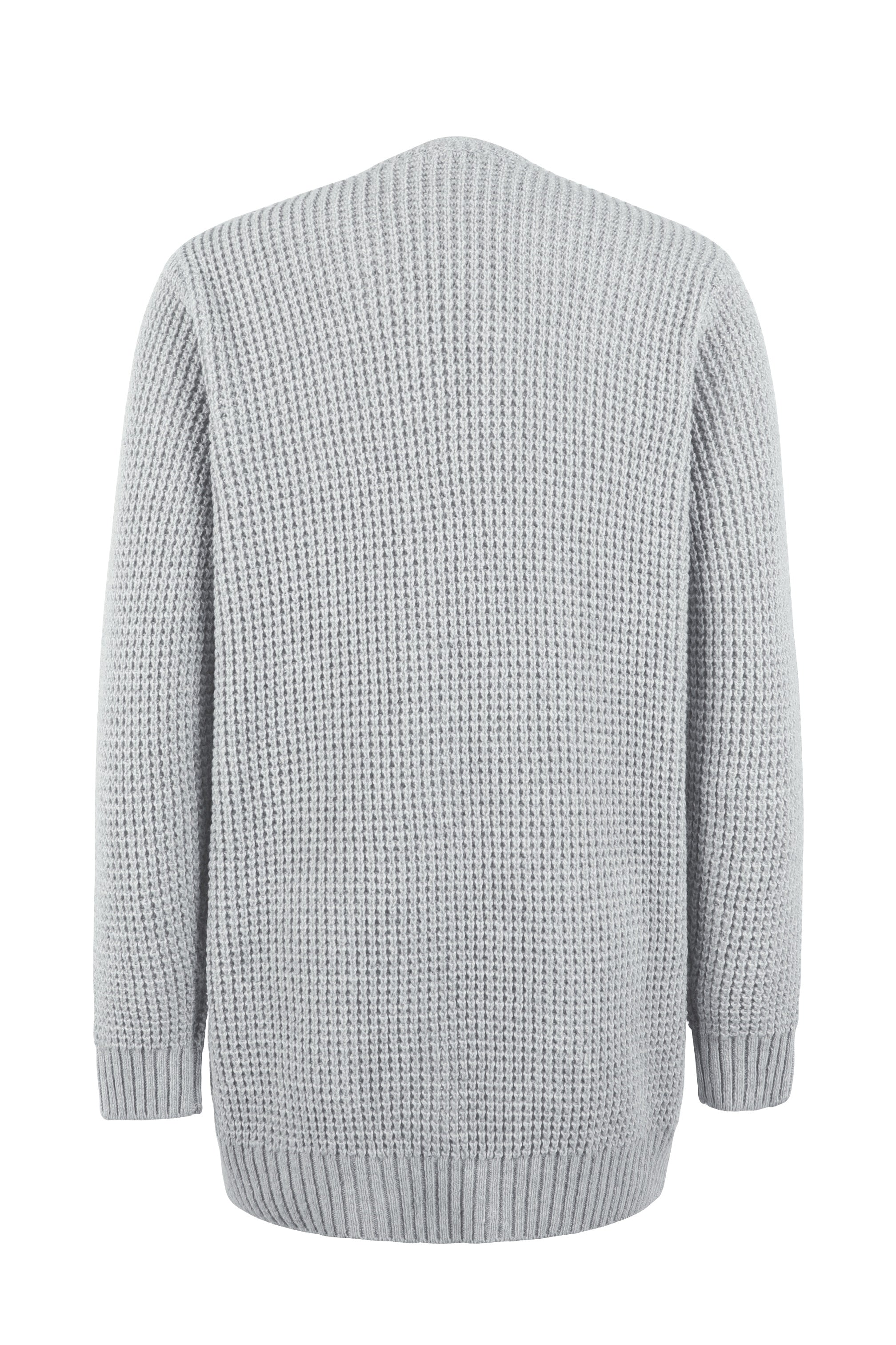 Malia™ - Stylish knitted jumper - Grey / S