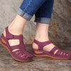Conny | Cut-Out Leather Sandals with Ankle Strap