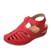 Conny | Cut-Out Leather Sandals with Ankle Strap