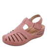 Conny | Cut-Out Leather Sandals with Ankle Strap