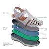Conny | Cut-Out Leather Sandals with Ankle Strap