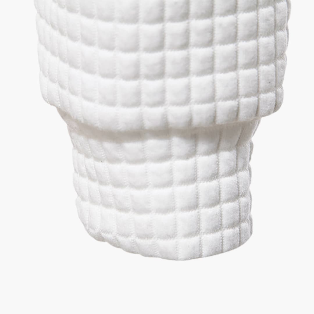 Walter| Quilted hoodie - White / S