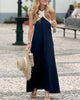 Mandie | Backless Dress with Cross-Design