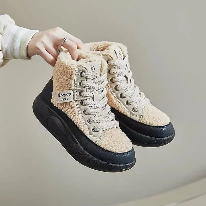 Mada™ | Orthopaedic women's shoes with thick sole - Beige / 36