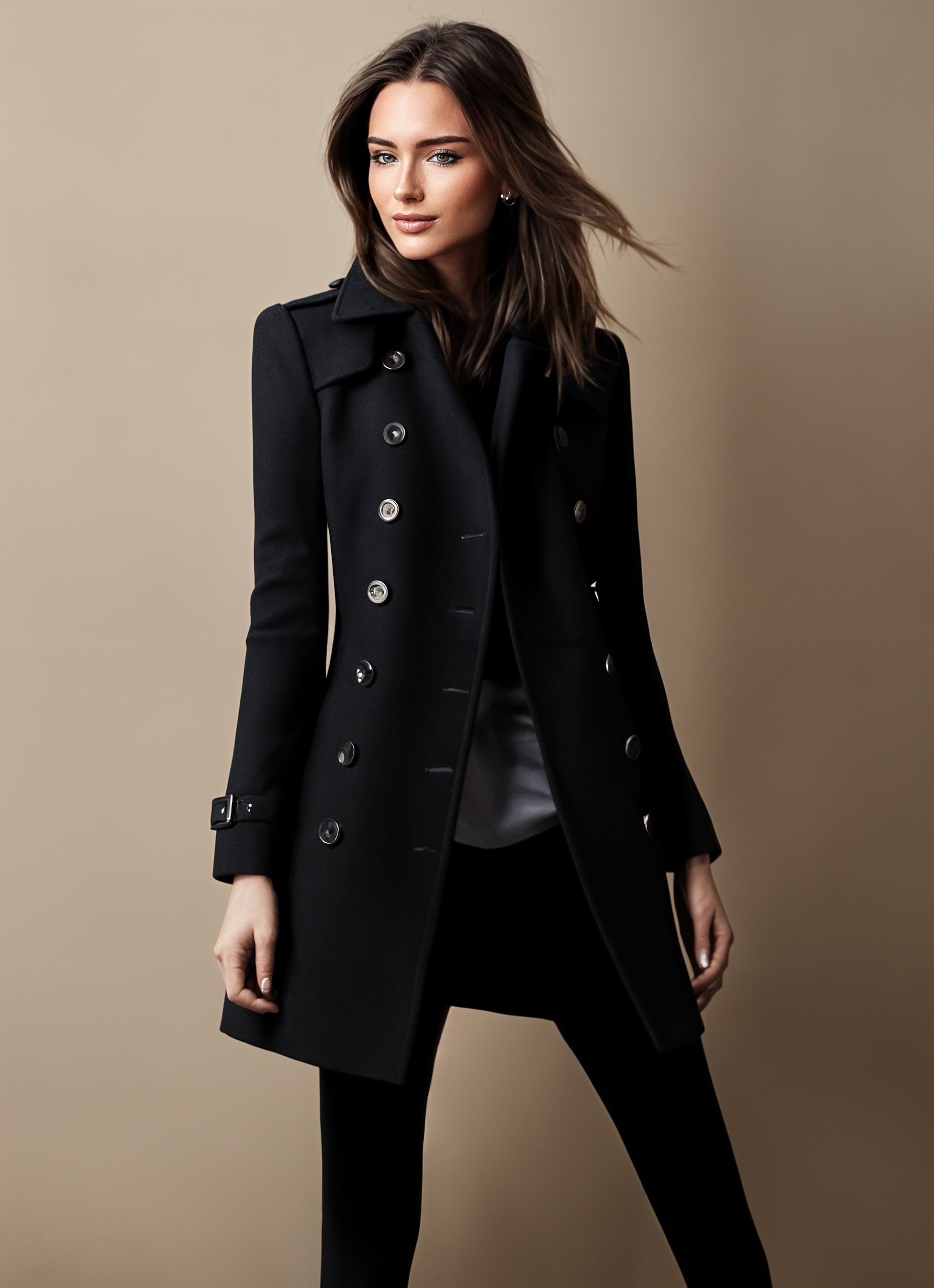 Nichole™ | Classic Chic Coat - Black / S