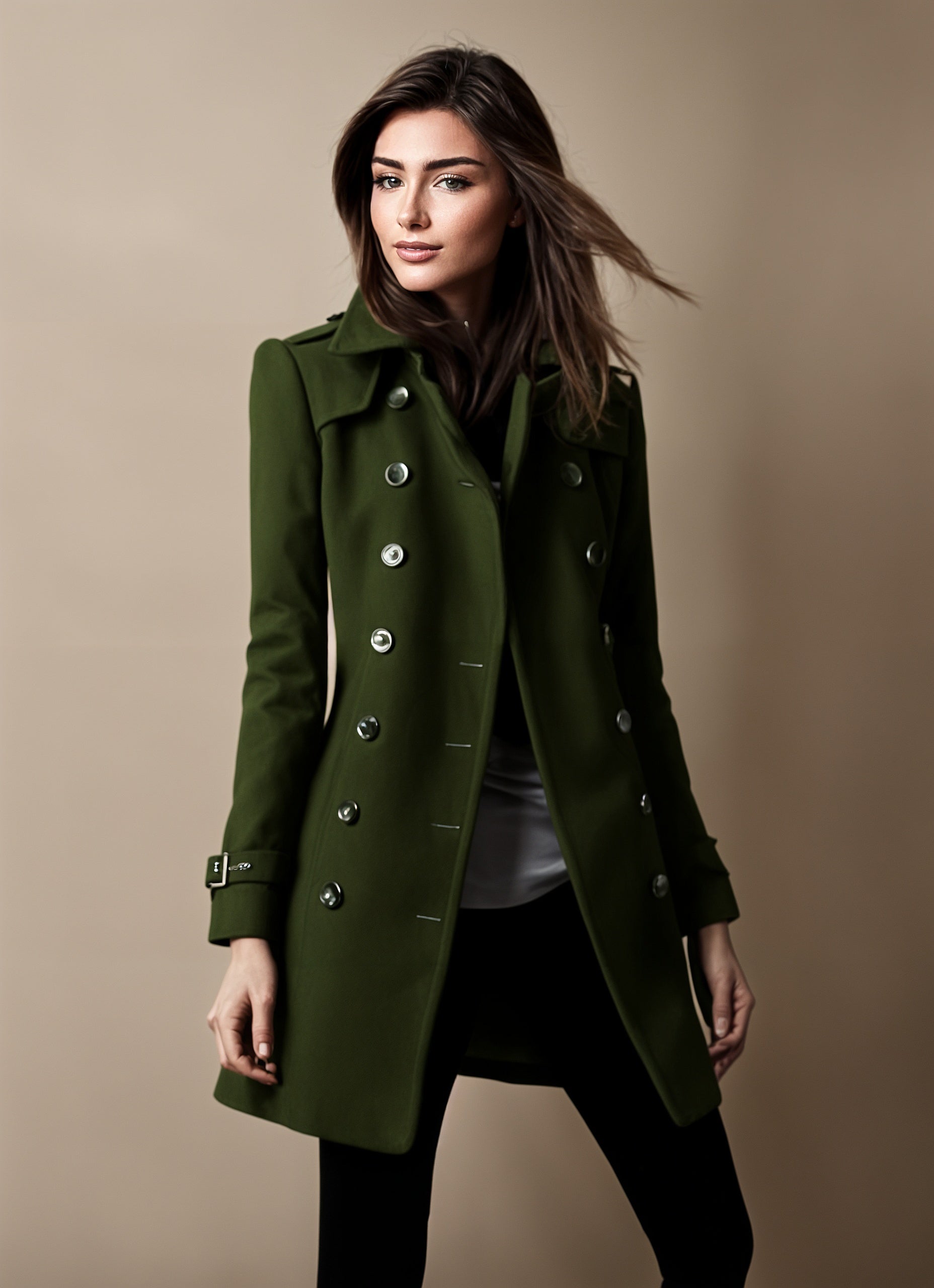 Nichole™ | Classic Chic Coat - Green / S
