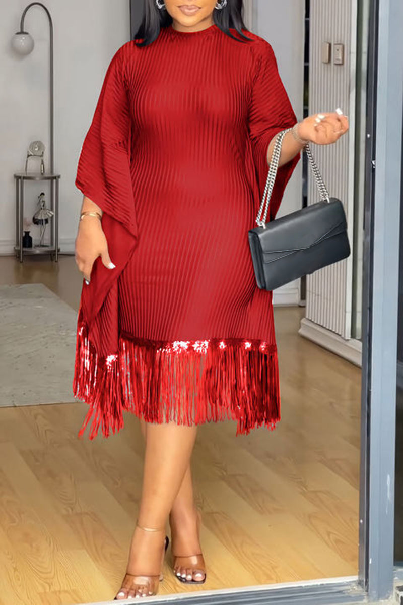 Sandy | Figure-Flattering Ribbed Dress