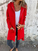 Ida | Round neck zip long sleeve leisure jacket - Red / S