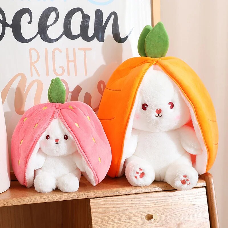 Shape-shifting cuddly rabbit | Easter discount - carrot rabbit / 18cm