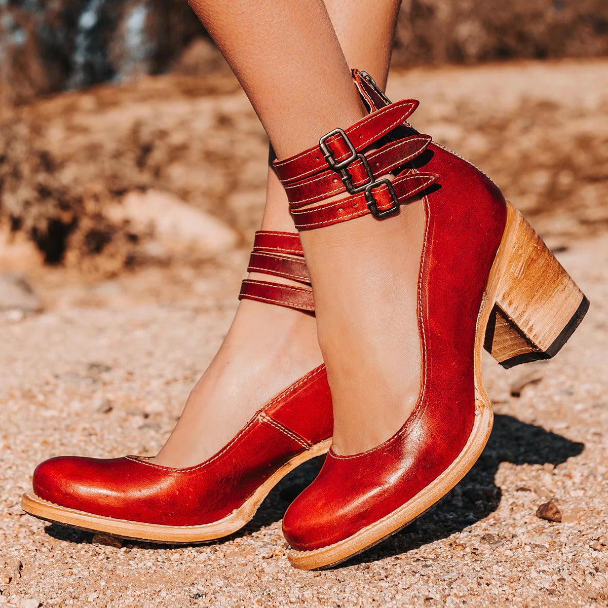 Eva™ | Luxury comfort ankle boot - Red / 36